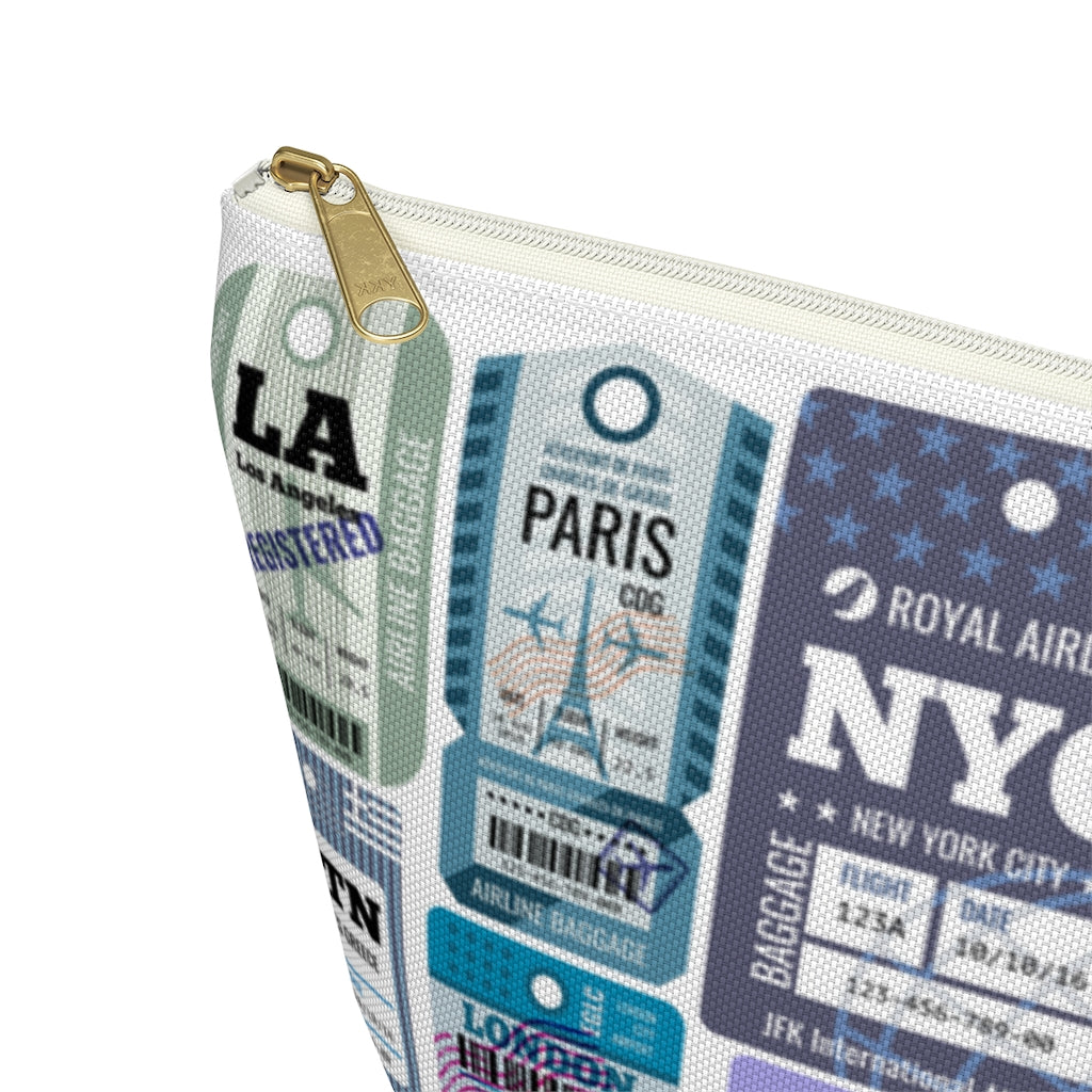 Travel Tickets Accessory Pouch, Large
