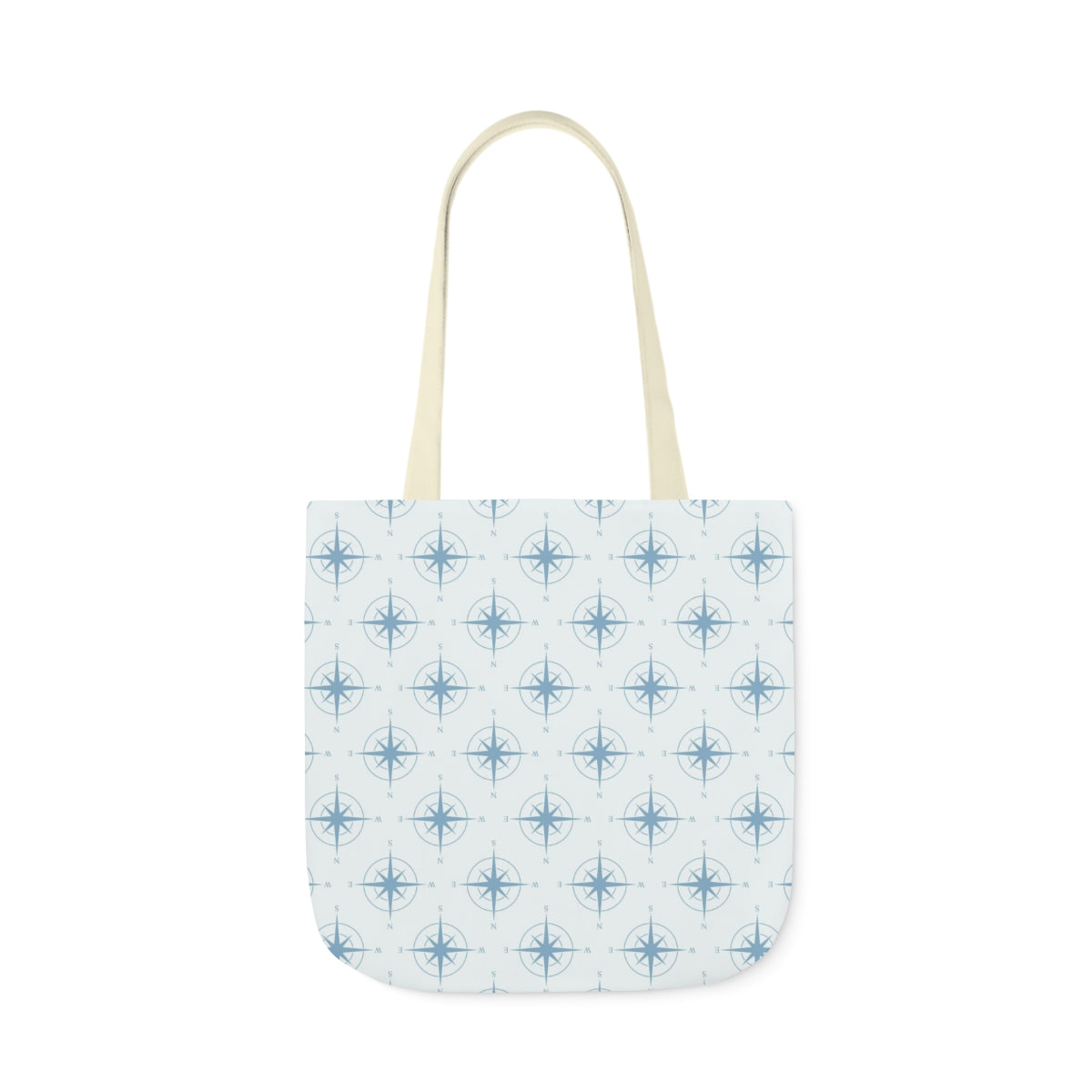 Compass Polyester Canvas Tote Bag