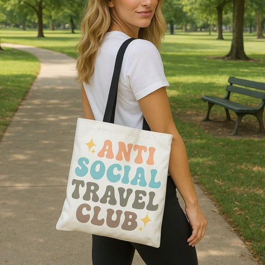 Anti Social Travel Club Tote Bag