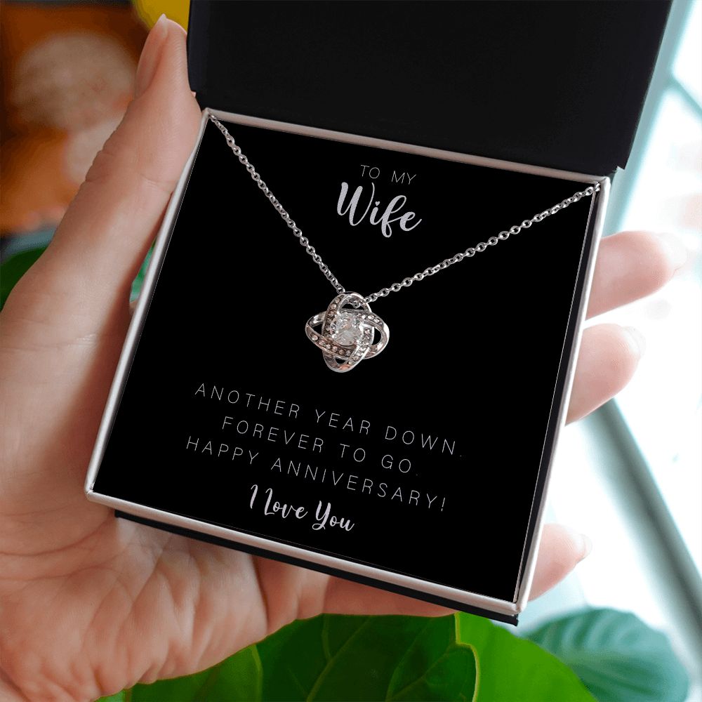 Anniversary Love Knot Necklace